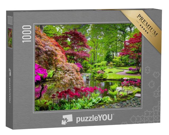 Puzzel 1000 stukjes „Traditionele Japanse tuin in Den Haag“