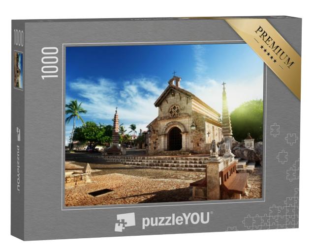 Puzzel 1000 stukjes „Altos de Chavon dorp, Dominicaanse Republiek“