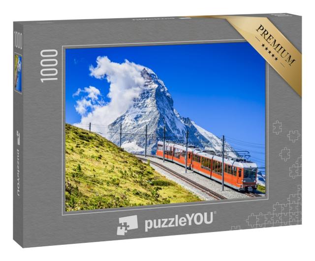Puzzle 1000 Teile „Gornergratbahn am Matterhorn, Schweiz“
