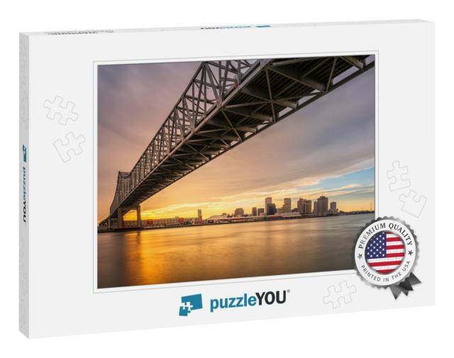 New Orleans, Louisiana, USA At Crescent City Connection Br... Jigsaw Puzzle