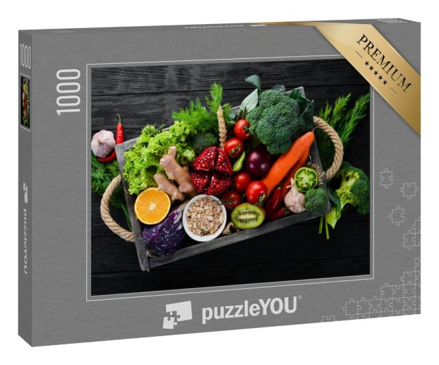 Puzzle 1000 Teile „Frisches Obst und Gemüse“