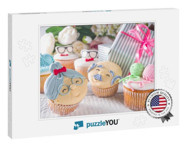Grandparents Day Holiday Concept, Grandmother &... Jigsaw Puzzle