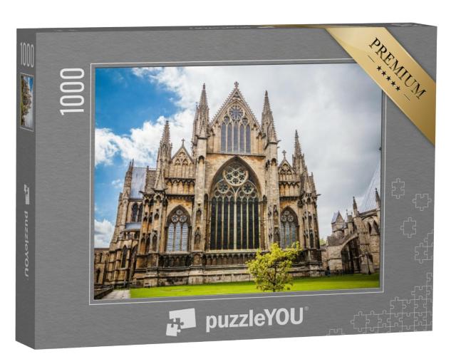 Puzzel 1000 stukjes „Voorgevel van de kathedraal van Lincoln“