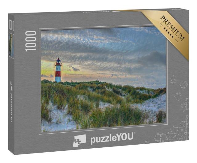 Puzzle 1000 Teile „im Kunst-Stil von Claude Monet - Nordischer Leuchtturm auf Sylt - Puzzle-Kollektion Künstler & Gemälde“