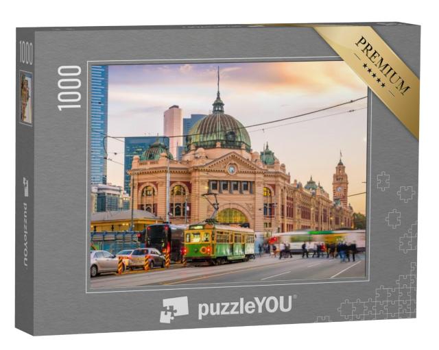 Puzzel 1000 stukjes „Melbourne Flinders Street treinstation, Australië“