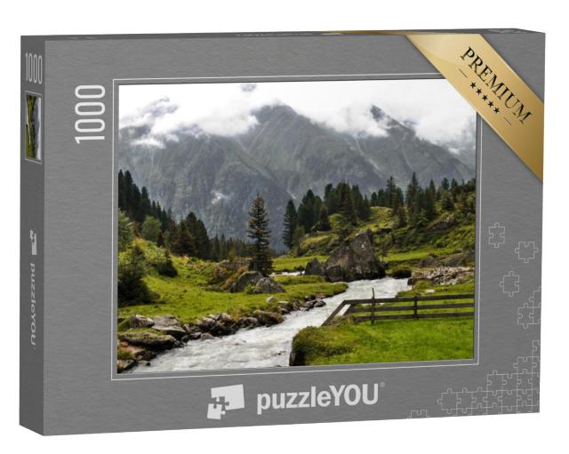 Puzzel 1000 stukjes „Het Stubaital in Oostenrijk met Neustift, Milders, Schonberg, Mutterberg, Volderau“