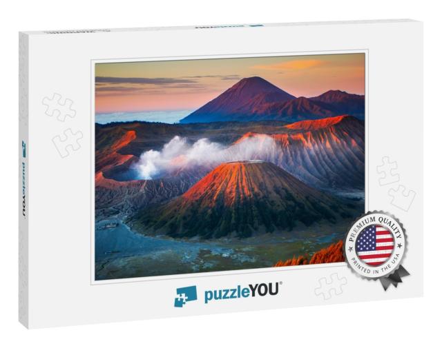 Mount Bromo, is an Active Volcano & Part of the Tengger M... Jigsaw Puzzle