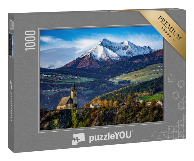 Puzzle 1000 Teile „Rodenegg: eine Kirche der Südtiroler Alpen“