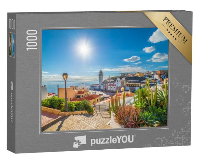 Puzzel 1000 stukjes „Betoverend dorp Candelaria op Tenerife, Canarische Eilanden, Spanje“