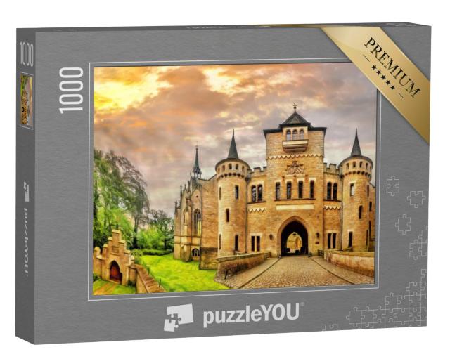 Puzzel 1000 stukjes „Hoofdingang van kasteel Marienburg, Nedersaksen“