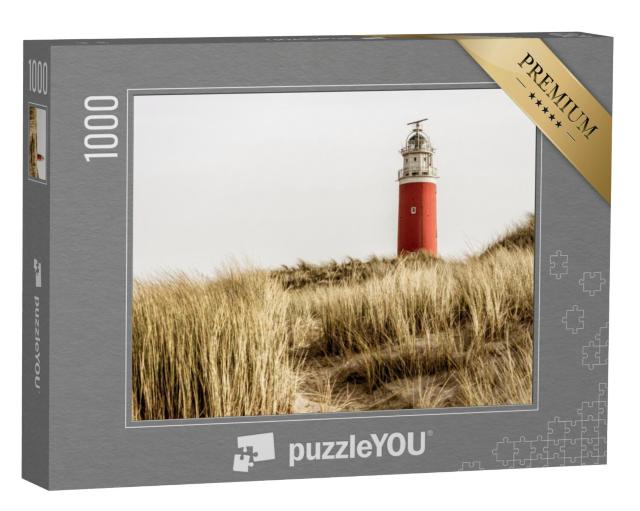 Puzzel 1000 stukjes „Beroemde rode vuurtoren op het Nederlandse eiland Texel“