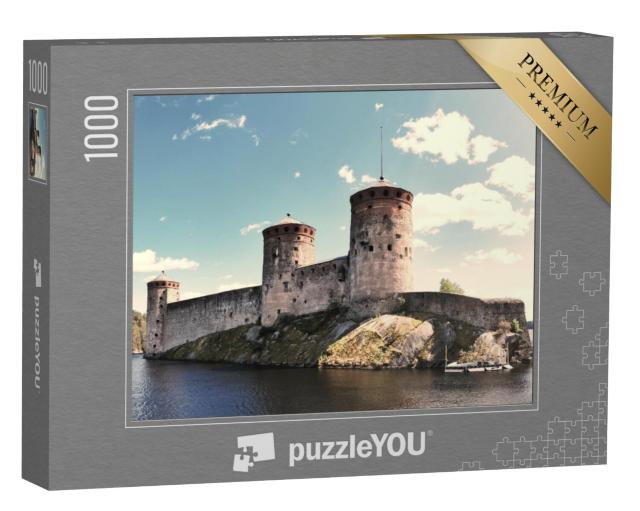 Puzzel 1000 stukjes „Oud middeleeuws kasteel in Savonlinna“