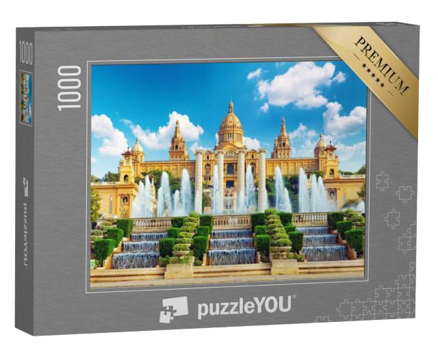 Puzzel 1000 stukjes „Nationaal Museum in Barcelona, Spanje“