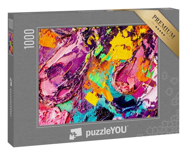 Puzzle 1000 Teile „Fragment eines Kunstwerks aus Ölfarbe“