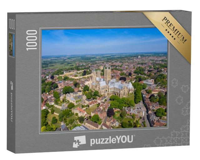 Puzzel 1000 stukjes „Lincoln in Engeland vanuit vogelperspectief“