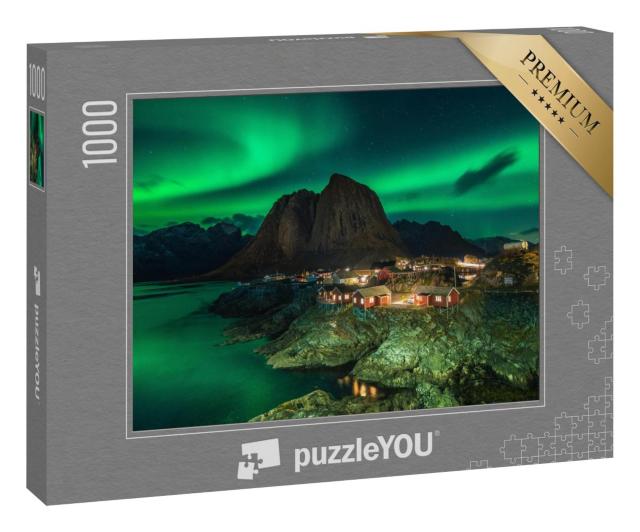 Puzzle 1000 Teile „Wunderschöne Nordlichter in Norwegen“