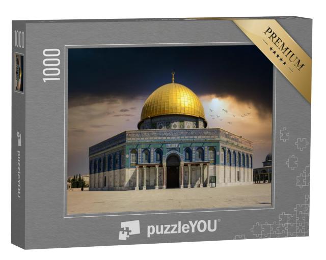 Puzzel 1000 stukjes „Donkere stormwolken boven de Rotskoepel in Jeruzalem“