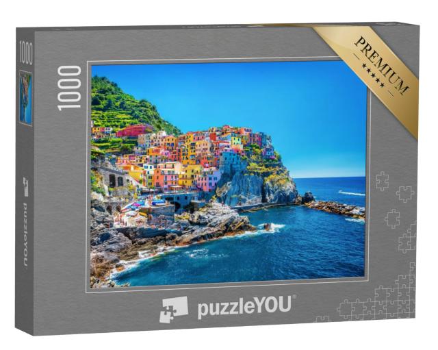 Puzzel 1000 stukjes „Cinque Terre, traditionele Italiaanse architectuur“