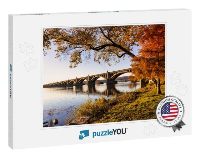 Wide View of Bridge Span Across Susquehanna River in Penn... Jigsaw Puzzle