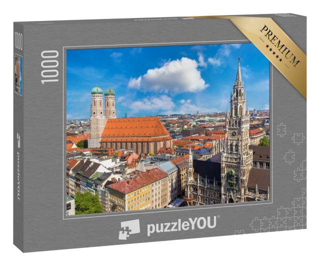 Puzzle 1000 Teile „Blick auf München, Deutschland“