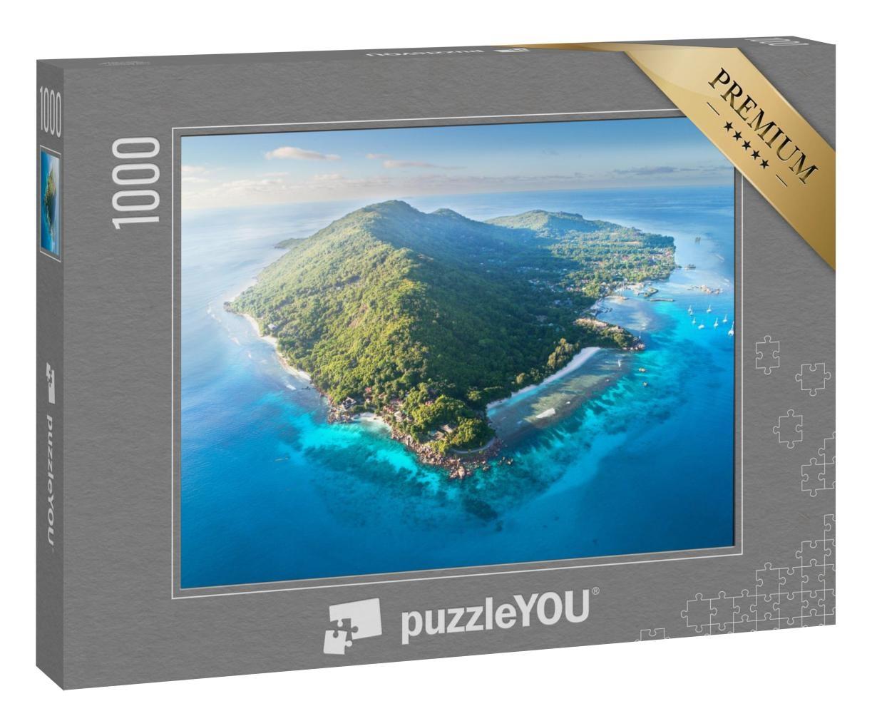 Puzzle 1000 Teile „Malerische Insel La Digue, Seychellen“