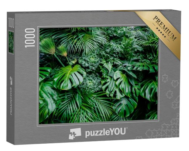 Puzzel 1000 stukjes „Varens, palmboom en monster“