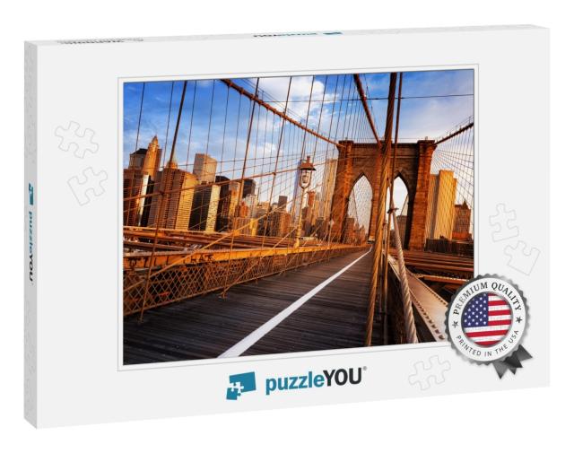 New York City, Usa, Early in the Morning on the Famous Br... Jigsaw Puzzle