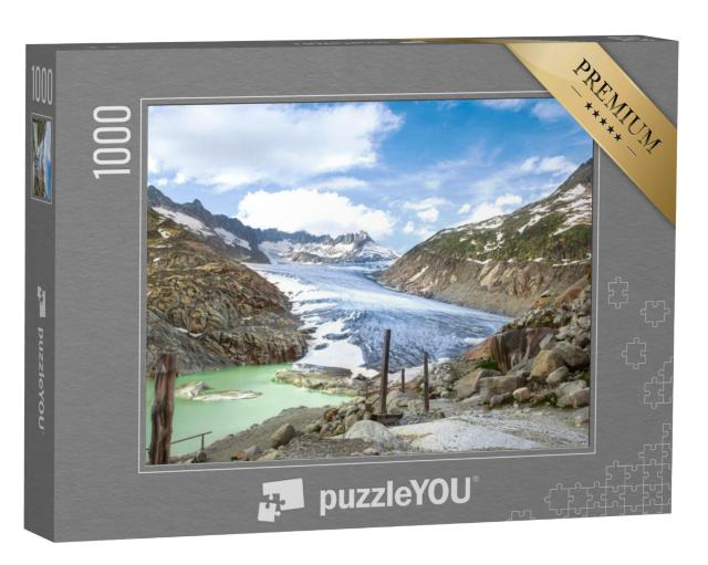 Puzzel 1000 stukjes „Rhônegletsjer in de Zwitserse Alpen“