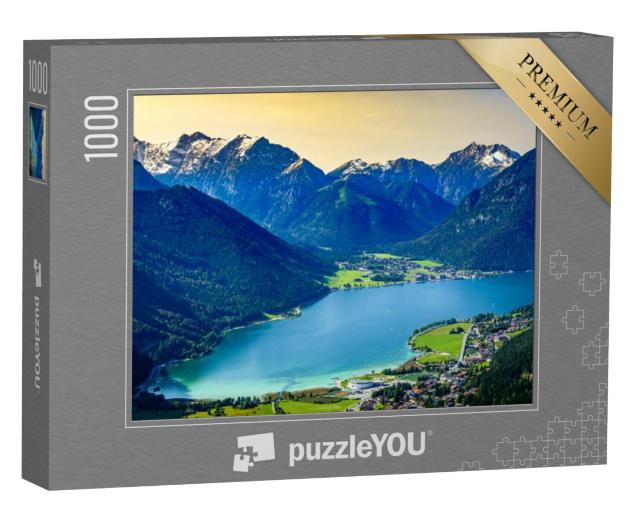 Puzzel 1000 stukjes „Uitzicht op het Achenmeer in Oostenrijk“