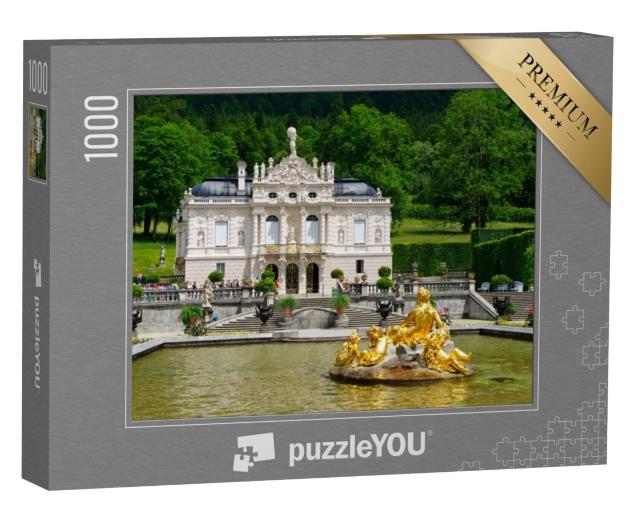 Puzzel 1000 stukjes „Pittoresk kasteel Linderhof, Beieren“