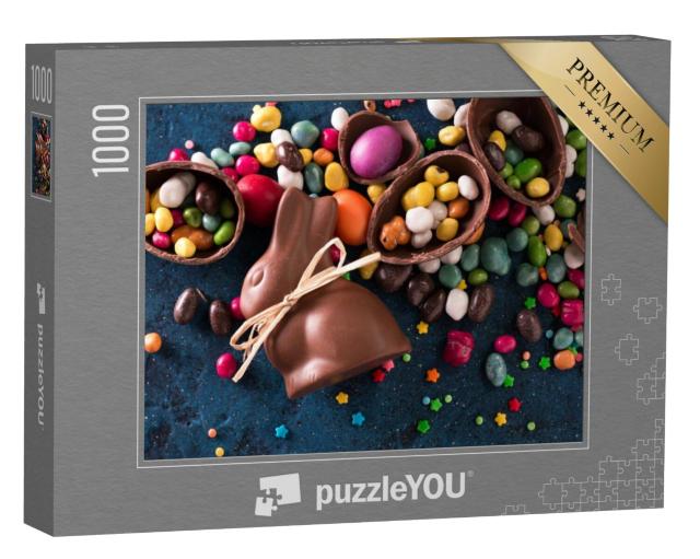 Puzzel 1000 stukjes „Heerlijke snoepjes voor Pasen“