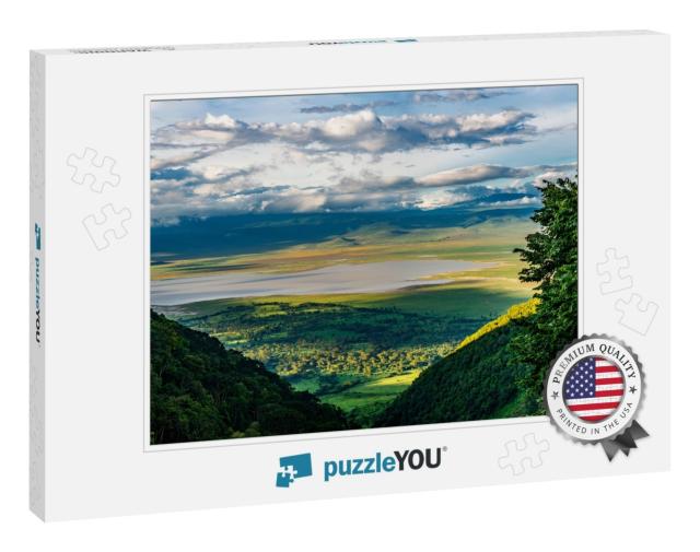 Elevated View of Floor of Ngorongoro Crater from the Sout... Jigsaw Puzzle