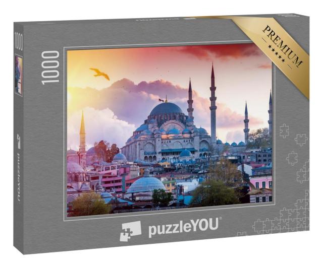 Puzzle 100 Teile „Istanbul, Ansicht der türkischen Hauptstadt“