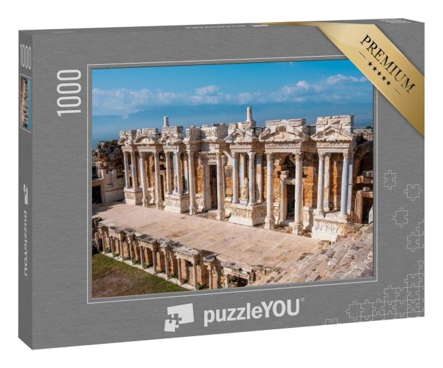 Puzzle 1000 Teile „Die aniken Ruinen von Hierapolis, Türkei“