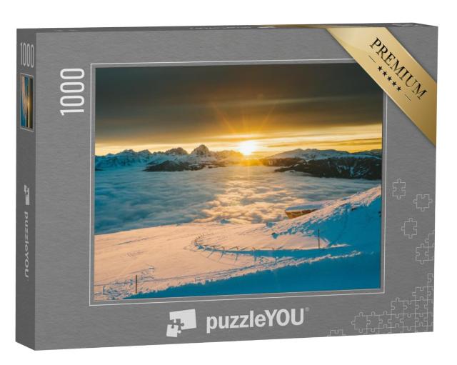 Puzzel 1000 stukjes „Bergen bij Kronplatz, Zuid-Tirol, Italië“