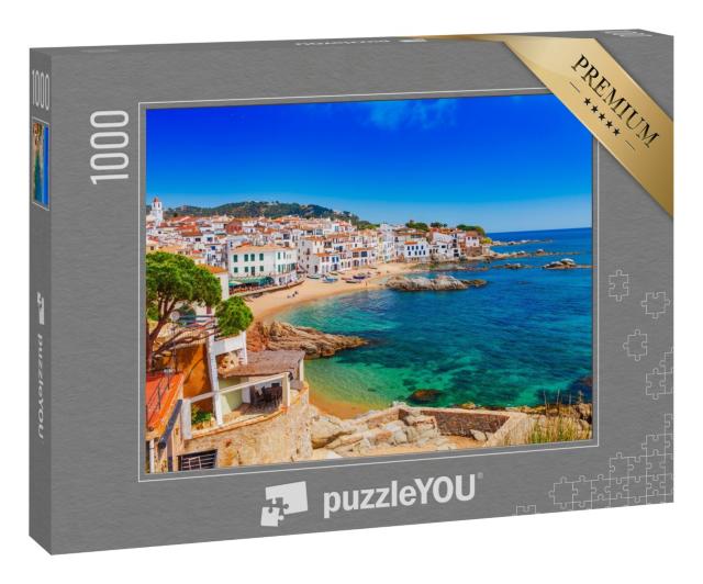 Puzzle 1000 Teile „Malerisches Fischerdorf an der Costa Brava, Katalonien, Spanien “
