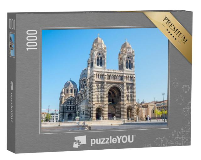 Puzzel 1000 stukjes „Kathedraal van Marseille, Frankrijk“