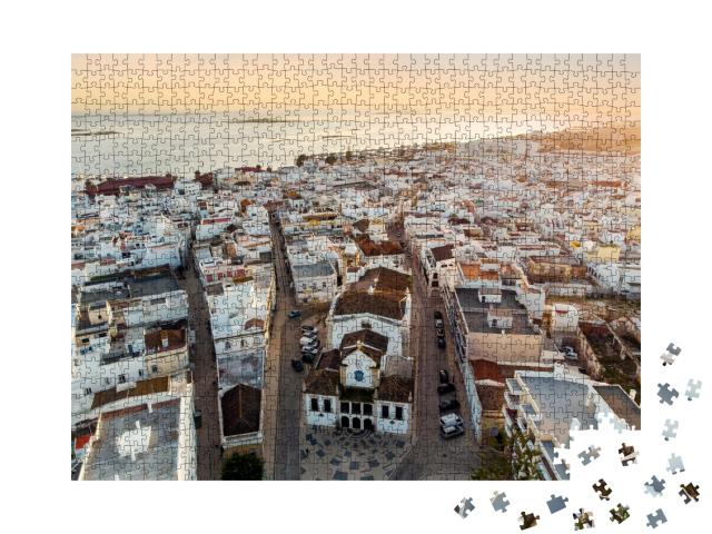 Puzzle 1000 Teile „Luftaufnahme von Olhao, Algarve, Portugal“