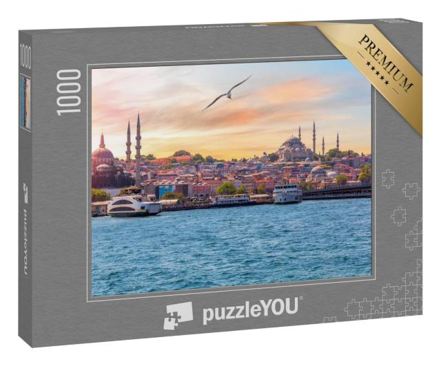 Puzzle 1000 Teile „Suleymaniye-Moschee und Rustem-Pascha-Moschee, Istanbul, Türkei“