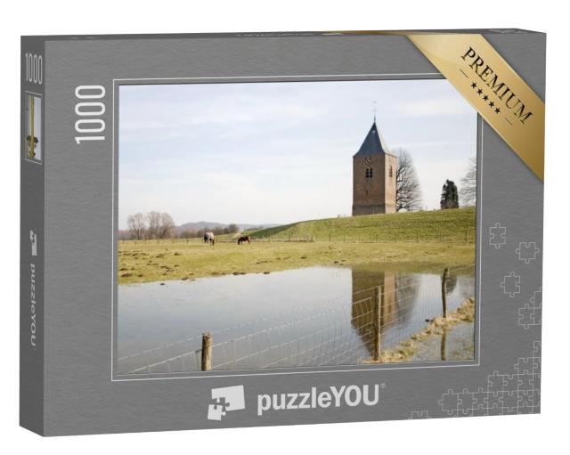 Puzzel 1000 stukjes „Kerktoren van Heteren“