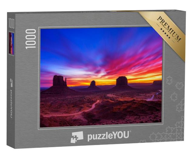 Puzzel 1000 stukjes „Zonsopgang boven Monument Valley in Arizona, VS“