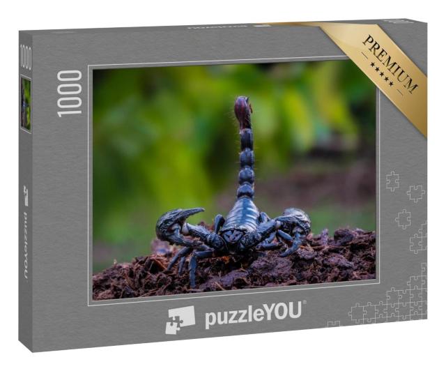 Puzzle 1000 Teile „Schwarzer Ork-Skorpion, der tödliche Riesenskorpion“