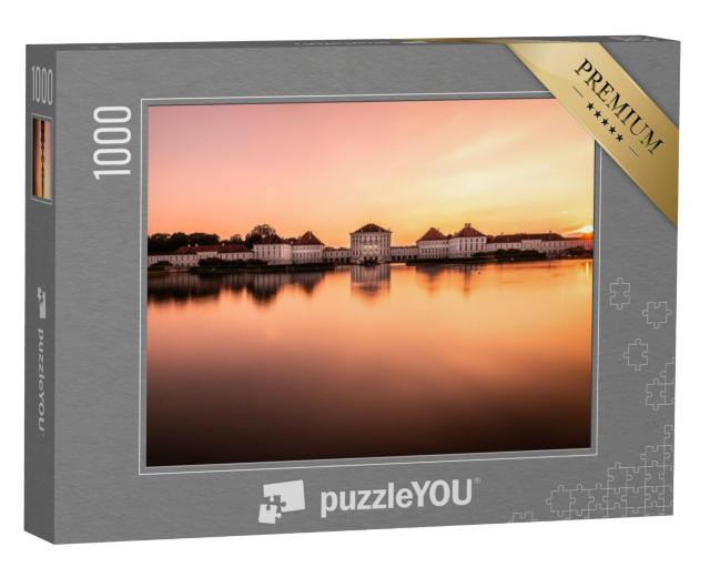 Puzzel 1000 stukjes „Paleis Nymphenburg bij zonsondergang“