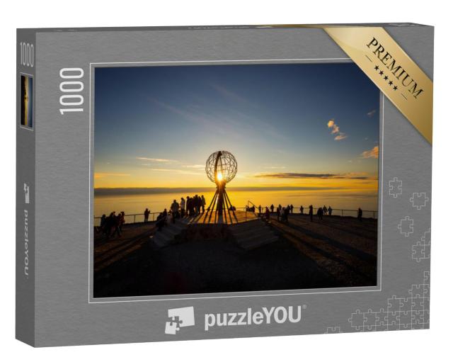 Puzzel 1000 stukjes „Zonsondergang op de Noordkaap, Noorwegen“