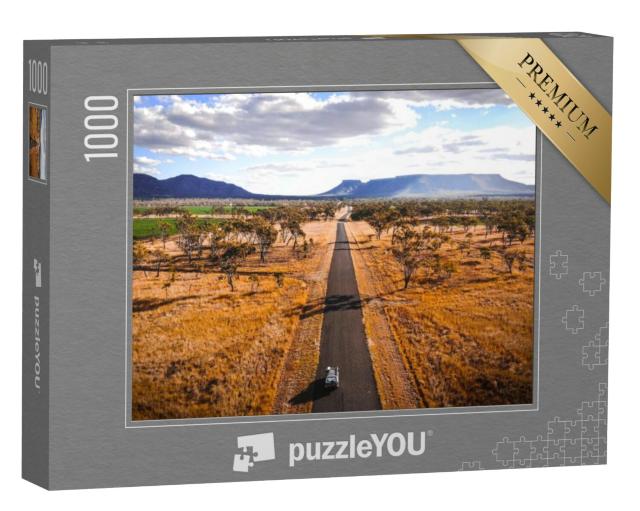 Puzzel 1000 stukjes „Roadtrip naar Ayers Rock, Australië“