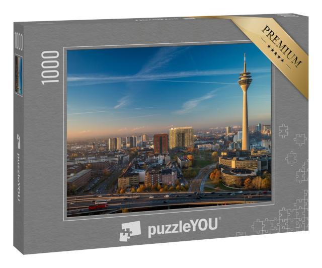 Puzzle 1000 Teile „Fernsehturm Düsseldorf, Deutschland“