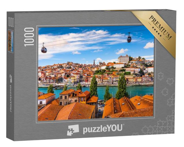 Puzzel 1000 stukjes „Porto, oude stad aan de rivier de Douro, Portugal“