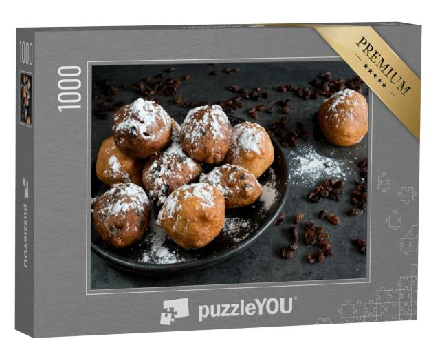 Puzzel 1000 stukjes „Traditionele oliebollen, voor het Nederlandse Nieuwjaar“