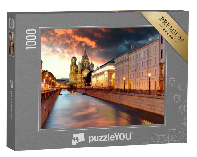 Puzzel 1000 stukjes „Kerk van Sint-Petersburg, Rusland“