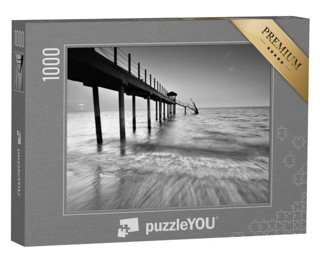 Puzzel 1000 stukjes „Strand en steiger“